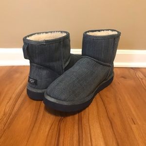 UGG Men’s Classic Mini Washed Denim Boots